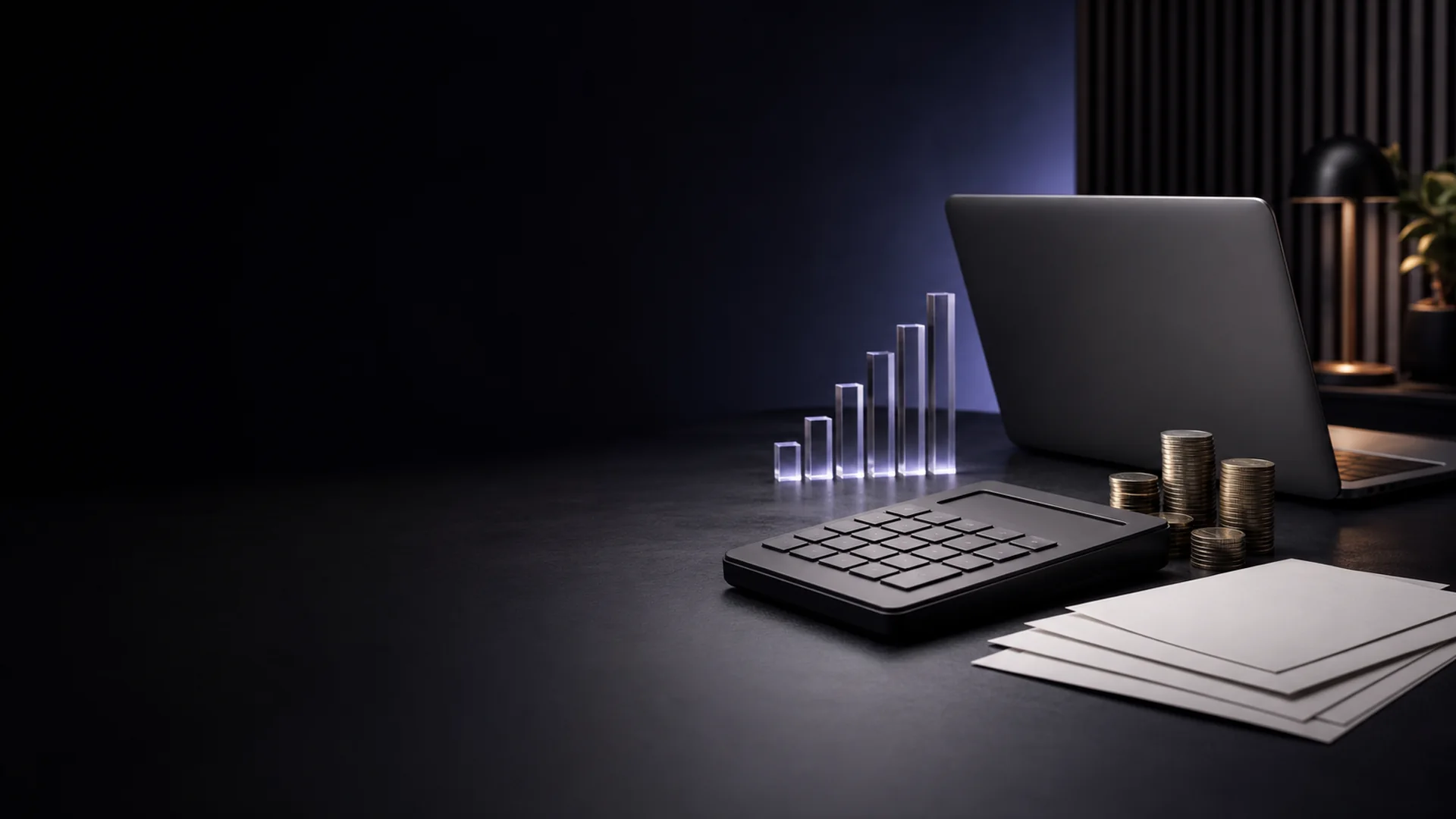 Taschenrechner und Tabelle mit Gehaltsberechnung auf Schreibtisch – Remote-Worker-Reallohn-Analyse